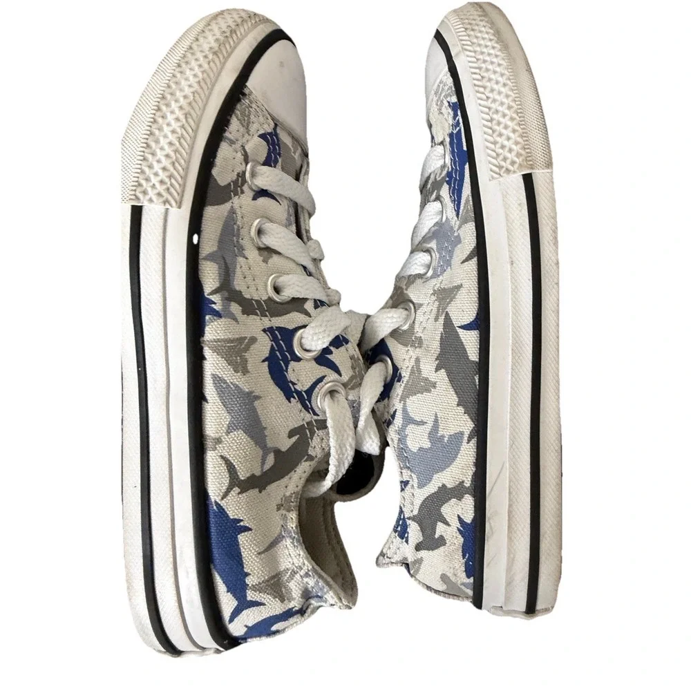 Converse All Star Shark Oceania Retro Preppy Low Top Kids Youth 12 (29)  Sneaker - Picture 4 of 11